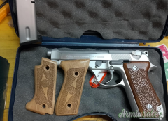 guancette per beretta 92 s in legno nuove
