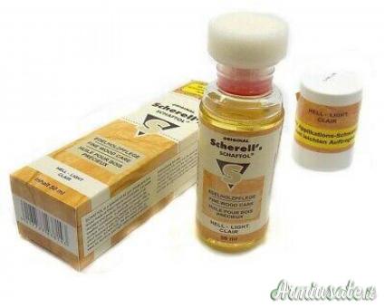 SCHAFTOL Olio per calci Chiaro + spugna