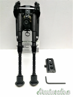 BIPIEDE TIPO HARRIS 9" / 13.5" Fibra di Carbonio