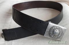 CINTURONE TEDESCO WEHRMACHT WW2 FIBBIA CON PATTINA 1936