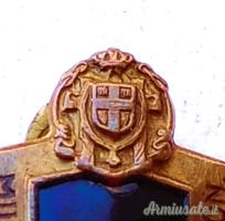 Distintivo d’epoca fascista da bavero da giacca per Ufficiale di grado “Centurione” della M.V.S.N.
