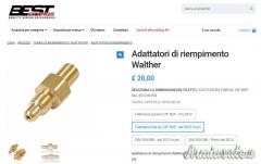 Adattatore per ricarica serbatoi Walther 1/8