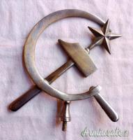 Puntale d’epoca “2’ blocco” sovietico per stendardo e/o bandiera cosiddetta “rossa” (U.R.S.S. WW2)