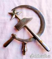Puntale d’epoca “2’ blocco” sovietico per stendardo e/o bandiera cosiddetta “rossa” (U.R.S.S. WW2)