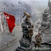 Puntale d’epoca “2’ blocco” sovietico per stendardo e/o bandiera cosiddetta “rossa” (U.R.S.S. WW2)