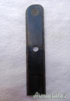 Accessorio epoca fascista coppia di guancette in bachelite di colore nero per pugnale Becco d'aquila