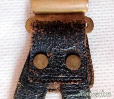 Pugnale epoca fascista da parata mod. 1937 per Ufficiali MVSN con pendagli in cuoio 2’ tipo marcati