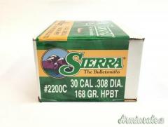 SIERRA MATCHKING CAL.30 168 GR.