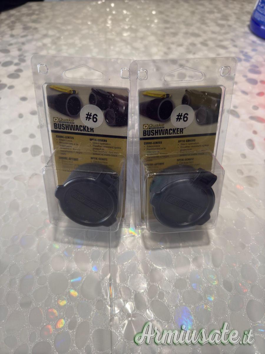 Copri ottica per cannocchiale da fucile Quake Bushwhacker - Nero opaco Copri ottica per cannocchiale da fucile Quake Bushwhacker - Nero opaco