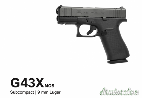 GLOCK 43X RAIL/MOS/FS 9x19