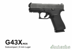 GLOCK 43X RAIL/MOS/FS 9x19