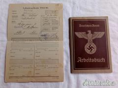 Libretto di lavoro tedesco d'epoca nazista 