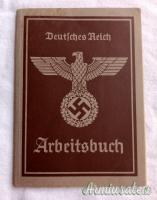Libretto di lavoro tedesco d'epoca nazista 