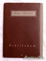 Libretto di lavoro tedesco d'epoca nazista 