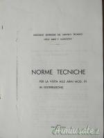 NORME TECNICHE PER LA VISITA ALLE ARMI MOD. 91 IN DISTRIBUZIONE