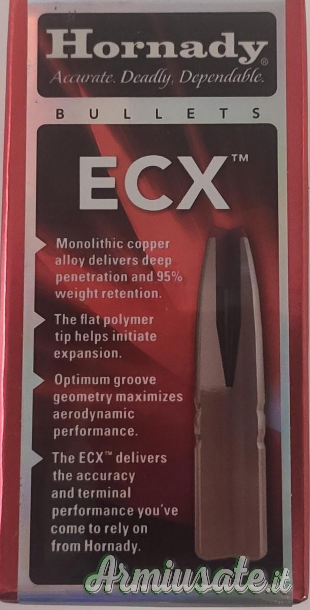 Hornady palle cal. 30 da 165 grs ECX Hornady palle cal. 30 da 165 grs ECX