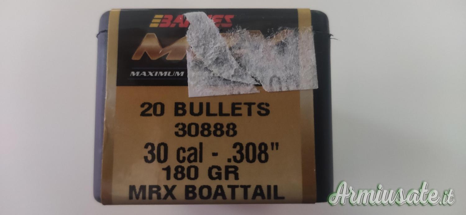 Barnes MRX MONOLITICHE cal.30 180 grs. Barnes MRX MONOLITICHE cal.30 180 grs.
