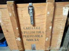 CASSA CARTUCCE A PALLOTTOLA PER PISTOLA MOD. 34