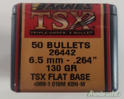Barnes TSX palle cal.6,5 130 grs MONOLITICHE