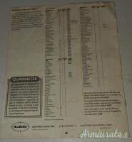 Manuale Lee Load Master anni '90