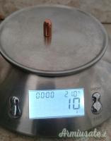 Proiettile/ogiva 357 magnum pendaglio in argento massiccio 925 pezzo unico.