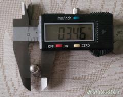 Proiettile/ogiva 357 magnum pendaglio in argento massiccio 925 pezzo unico.