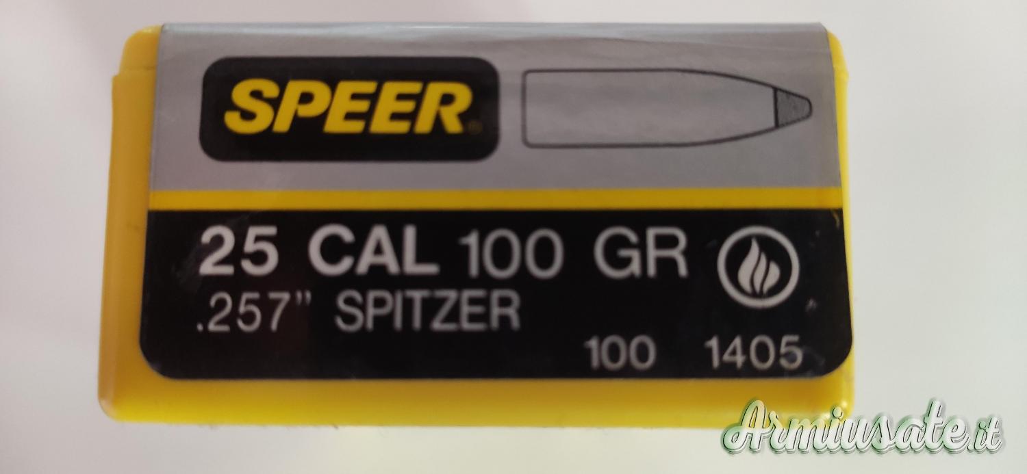 Palle da carabina Speer cal.25 100 grs. Palle da carabina Speer cal.25 100 grs.