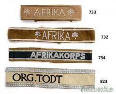 Fascia da manica tedesca epoca nazista “Armelband” per militari D.A.K. del WEHRMACHT (WW2)