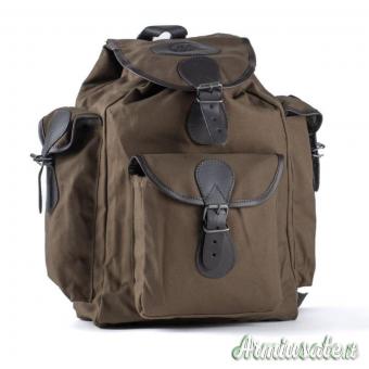 ZAINO IN CANVAS CON PARTI IN PELLE