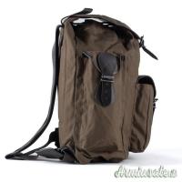 ZAINO IN CANVAS CON PARTI IN PELLE