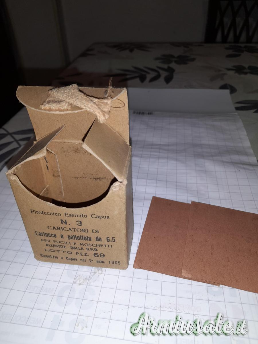 Scatola cartucce per Carcano Scatola cartucce per Carcano