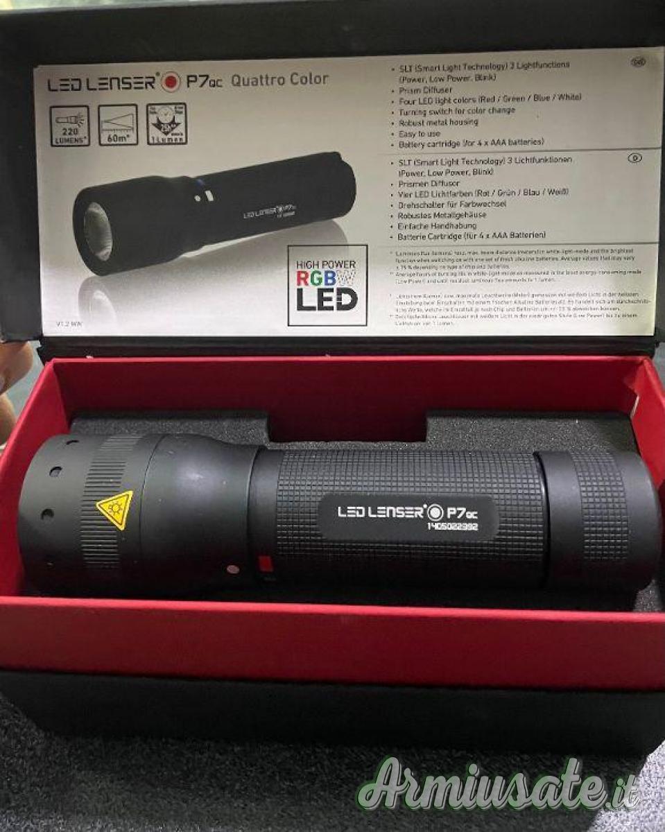 TORCIA LED LENSER P7QC QUATTRO COLOR - NUOVA RUGGIERO ARMI TORCIA LED LENSER P7QC QUATTRO COLOR - NUOVA RUGGIERO ARMI