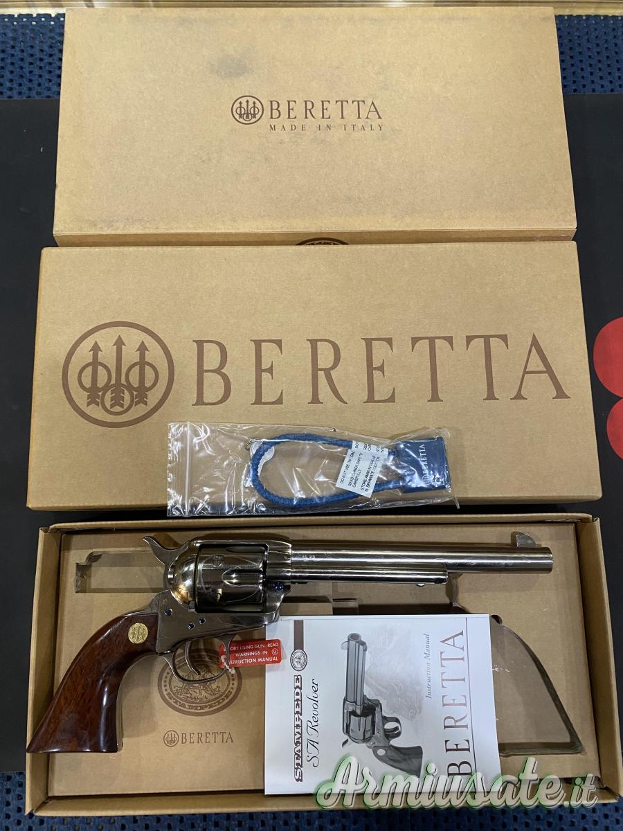 Beretta MOD. STAMPEDE NICKEL CAL.44-40 Winchester (NUOVA) (VEDI LA DESCRIZIONE) Beretta MOD. STAMPEDE NICKEL CAL.44-40 Winchester (NUOVA) (VEDI LA DESCRIZIONE)