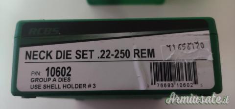 SPEDIZIONE GRATUITA RCBS Die serie 2A Neck cal. 22/250 Rem. P/N 10602