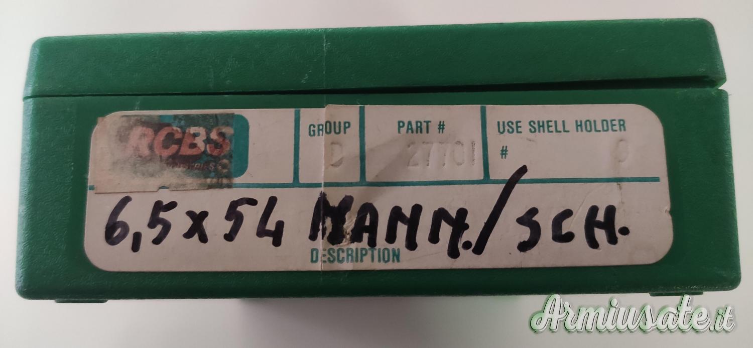 RCBS kit dies usato 6,5x54 Mannlicher P/N 27701 RCBS kit dies usato 6,5x54 Mannlicher P/N 27701