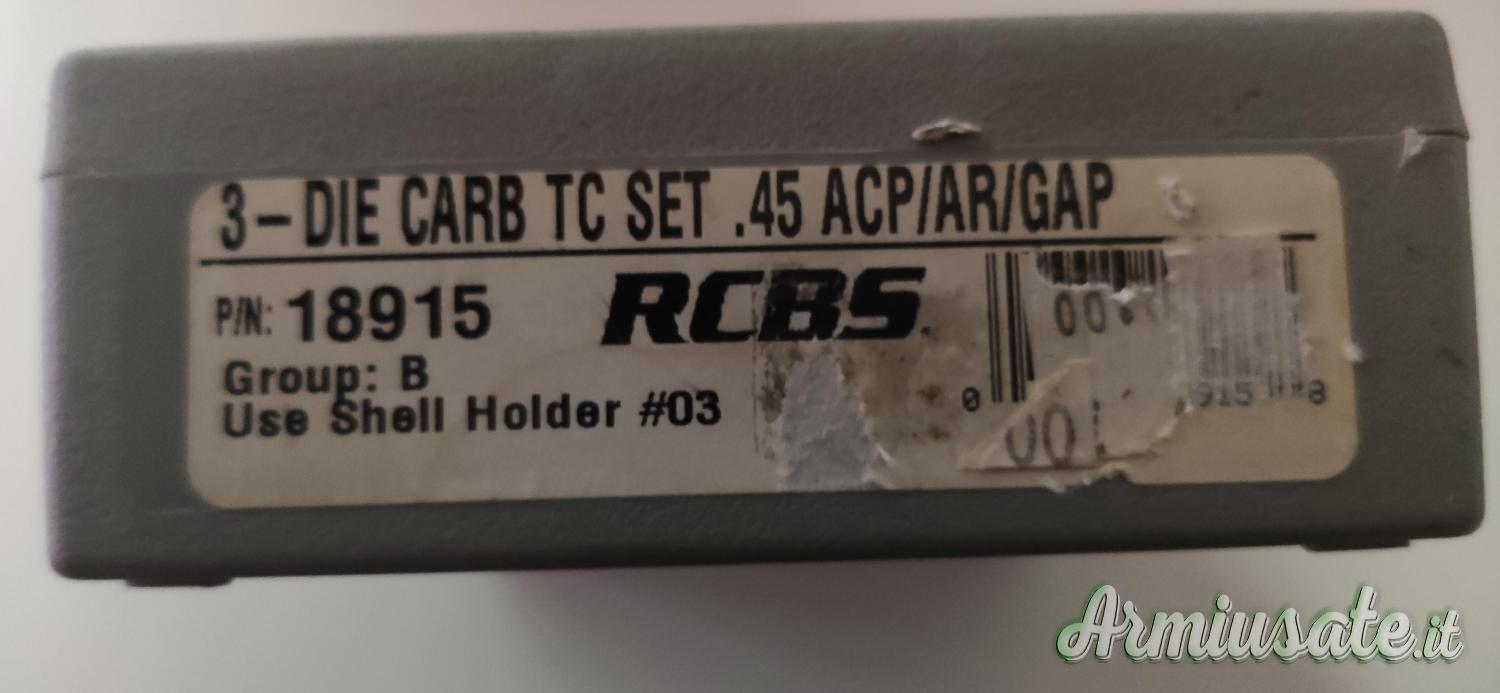 RCBS Kit dies carbaid cal 45 ACP P/N 18915 RCBS Kit dies carbaid cal 45 ACP P/N 18915