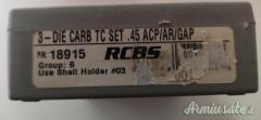 RCBS Kit dies carbaid cal 45 ACP P/N 18915