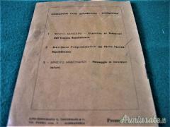 Opuscolo d'epoca “MANIFESTO PROGRAMMATICO DEL PARTITO FASCISTA REPUBBLICANO” Opuscolo d'epoca “MANIFESTO PROGRAMMATICO DEL PARTITO FASCISTA REPUBBLICANO”