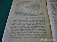 Opuscolo d'epoca “MANIFESTO PROGRAMMATICO DEL PARTITO FASCISTA REPUBBLICANO” Opuscolo d'epoca “MANIFESTO PROGRAMMATICO DEL PARTITO FASCISTA REPUBBLICANO”