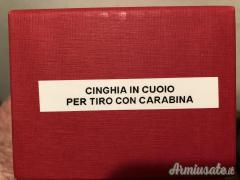 Cinghia in cuoio per tiro con carabina