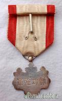 Decorazione nipponica dello “ORDINE DEL SOL LEVANTE” di 8^ classe in Argento (GIAPPONE WW2)