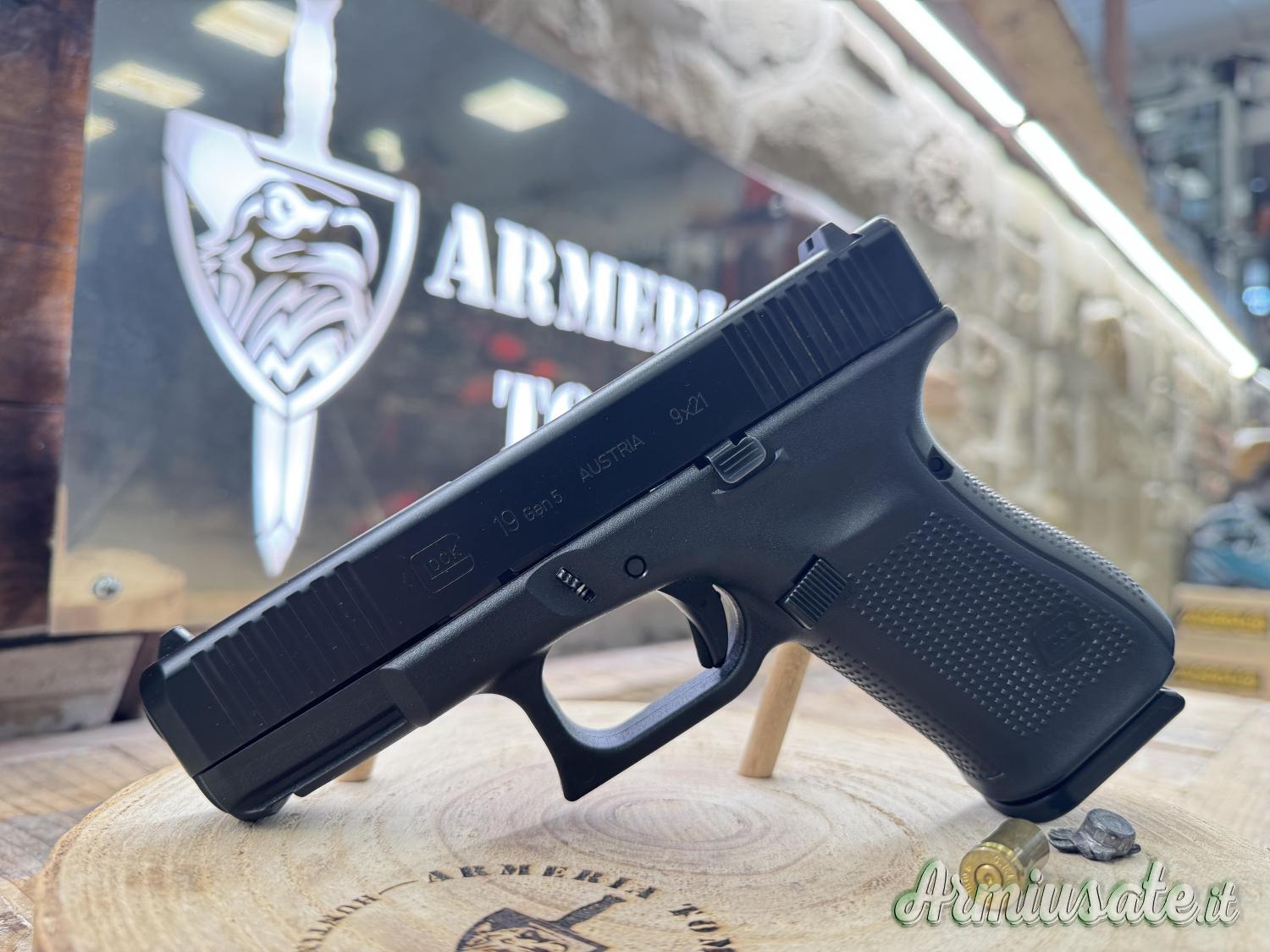 USATO – PISTOLA – GLOCK MOD. 19 Gen 5 cal. 9×21 USATO – PISTOLA – GLOCK MOD. 19 Gen 5 cal. 9×21