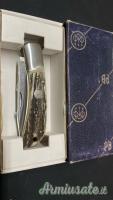 Coltello pieghevole a tre lame Beretta Vintage Italia Stag Shotgun Shell Extractor A+