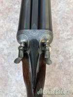 Doppietta Brancquaert cani esterni cal 12 canne 75.5 incisione Corombelle proveniente da collezione