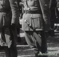 Accessorio “passante” d'epoca fascista per pugnali modello 1937 da parata per ufficiali della MVSN