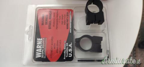 Anelli da 1" marca Warne per CZ scina da 16 mm