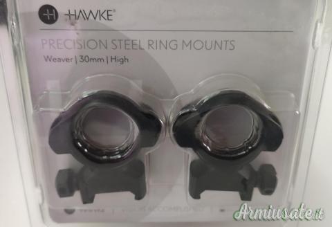 Anelli in acciaio per base weaver da 30 mm marca Hawke