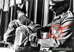 Rara patch in tessuto distintiva di 1’ tipo per “Fallschirmjäger-Regiment 3” della “LUFTWAFFE”.