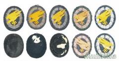 Rara patch in tessuto distintiva di 1’ tipo per “Fallschirmjäger-Regiment 3” della “LUFTWAFFE”.