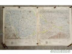CEDO due carte geografiche 2WW zona Pavia